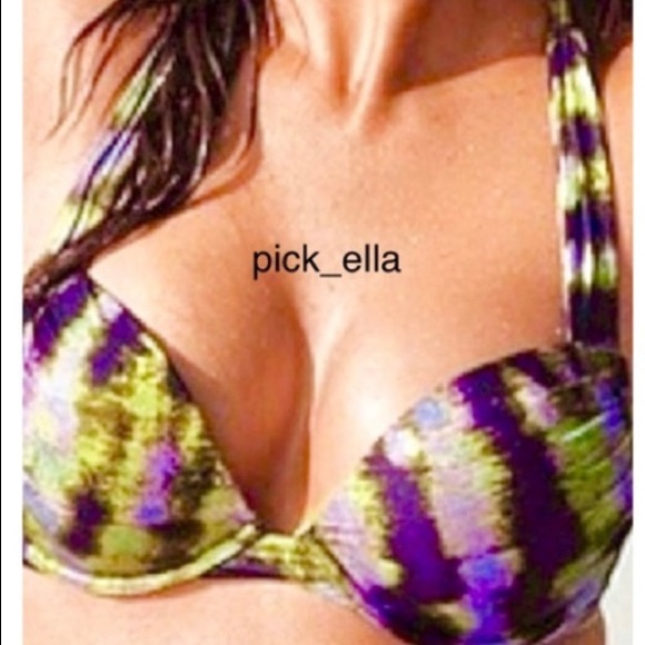 🌴 VS  Victoria Secret Bombshell Miraculous Swimsuit Bikini. 34C Medium bottoms - Picture 2 of 2